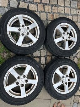 4x litá kola 5x114 R15, letní pneu 70%