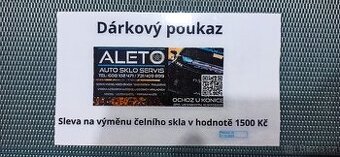 Prodám poukaz na výměnu čelního skla