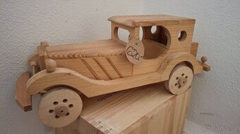 Dřevěné ručně vyrobené auto - 1