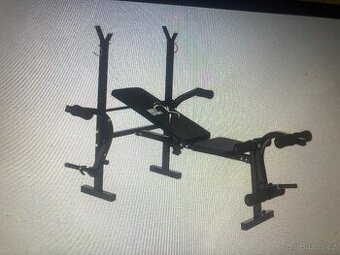posilovací lavice, činky 30kg,