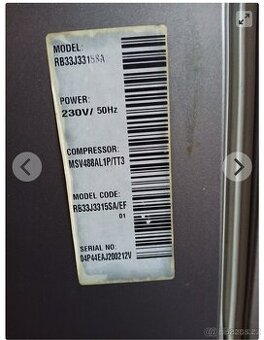 Prodám lednici Samsung - 1