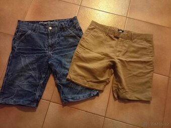 2ks chlapeckých kraťasů vel. 168/176- H&M, Takko