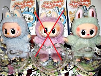 Obal pouzdro  + V1 Monsters Macaron přívěsek LABUBU / Lafufu
