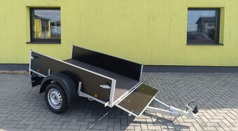 ČESKÝ SVAŘOVANÝ PŘÍVĚS 205x120 s otevíracími čely