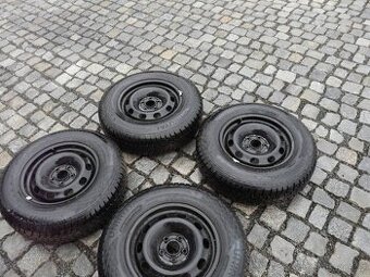 ZIMNÍ PNEU + DISKY 175/80R14 VW ŠKODA 14"