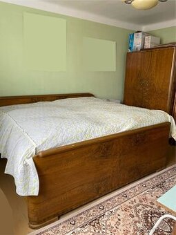 Postel z 50. let (retro postel) + 2 noční stolky