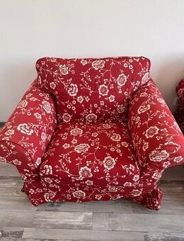 Dvoumístná sedačka Ikea Ektorp + křeslo Ikea Ektorp