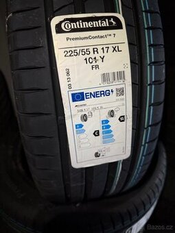 Prodám 4x nové letní 225/55R17 101Y Continental