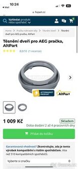 Tesneni dveri pracka  AEG - nahradni dil