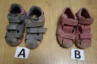 Dětské sandále, kožené, vel. 23