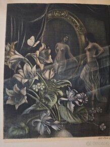 Dívka u zrdcadla - "Alex" Adolf Jelínek (1890 - 1957)