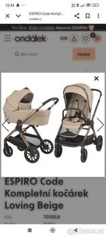 Kočárek Espiro code 2025