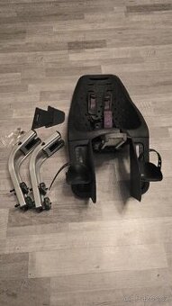 Dětská cyklosedačka Thule Yepp Maxi černá, držáky na 2 kola