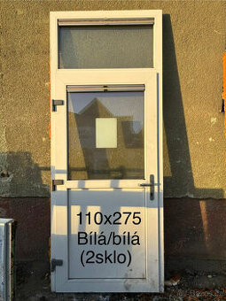 Plastové dveře 1100x2750