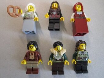 Lego figurky pro castle středověk pekařky a muži