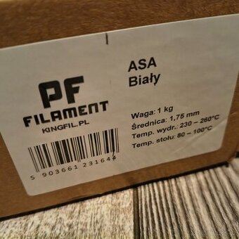 Prodám Filament - ASA (bílý) - 1
