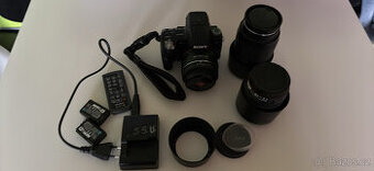Zrcadlovka Sony Alpha A55 + objedktivy