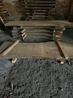 Prodám dřevěné fošny na výrobu stolů a masivního nábytku