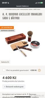 Luxusní sada na holení.  Nevyužitá , jako nová.