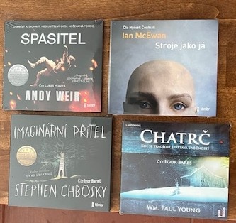 audio Imaginární přítel, Spasitel, Stroje jako já, Chatrč