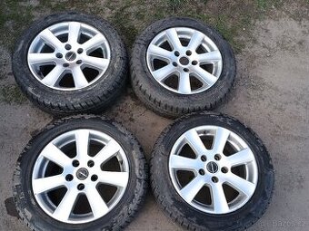 Caddy Touran golf 5x112 16 zimní 6mm pěkná sada ALU kol ...