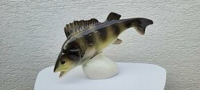 Royal Dux porcelánová ryba (okoun)