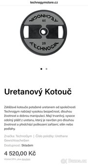 Technogym - uretan kotouče - SUPER CENA