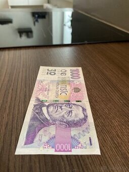 Nabízím k prodeji bankovku ČNB 1000 Kč 30 let