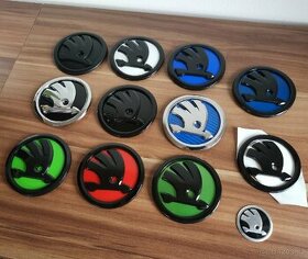 Znak na kapotu Skoda 90mm nebo 80mm Octavia Fabia Rapid