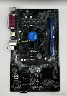 ASROCK H81 PRO BTC + Celeron G1840 + 4GB DDR3 - 1
