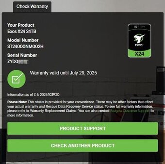 ✅ nový Seagate Exos X24 24TB SATA v záruce