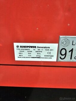 Elektrocentrála 12 kVA – jen 10 mth, po servisu