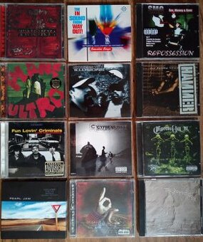 CD - ROCK, ART ROCK, GRUNGE, HIP HOP, INDUSTRIAL, FOLK ROCK