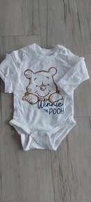 Bílé body dlouhý rukáv Disney vel. 62