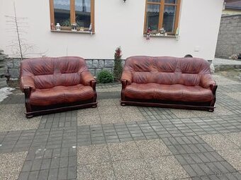 Kožená sedací souprava 3+2