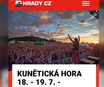 HRADY CZ - Kunětická hora - 2 permanentky (pá+so)