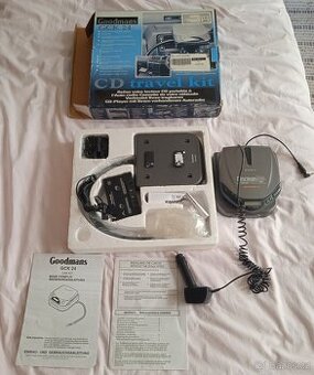 Discman Sony se zařízením pro autorádia