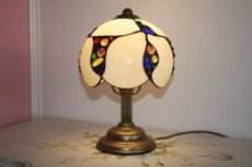 Vitrážová stolní lampička-nová