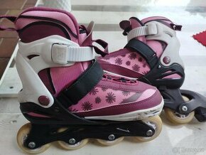 Dívčí inline brusle zvětšovací 33-37