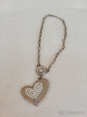 Stříbrný řetízek na krk SRDCE