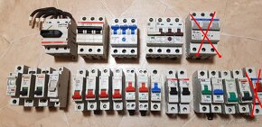 Jističe, Motorový spouštěče, svorky