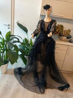 Dolce Gabanna saty cerne dlouhe rukavy 36