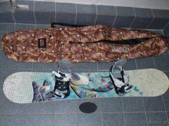 NOVÝ DÁMSKÝ SNOWBOARD 152 CM TRANS+VAK+VÁZÁNÍ ELFGEN