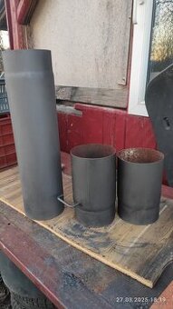 silnostěnné trubky ke kamnům jedna s klapkou