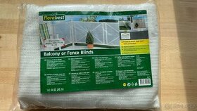Balkonová clona proti větru 600 x 75 cm - 1