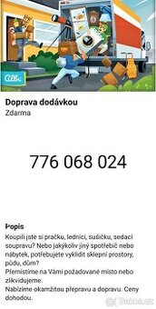 Přeprava, stěhování, vyklízení.