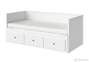 Postel HEMNES IKEA bílá + 2× matrace MALVIK