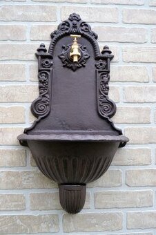 Litinová výlevka - umyvadlo 65 cm - hnědé