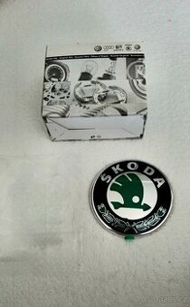 Přední ORIGINÁL znak Fabia II FL 88 mm 3U0853621B Škoda