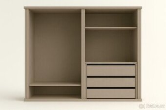 Vnitřní 3-zásuvkový element do šatní skříně šířka 88 cm